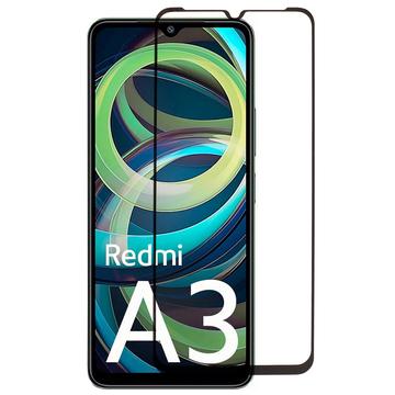 Pellicola salvaschermo in vetro temperato - 9H - a Copertura Totale per Xiaomi Redmi A3 - Bordo Nero