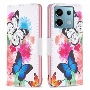 Custodia a Portafoglio Wonder Series per Xiaomi Redmi Note 13 Pro 4G/Poco M6 Pro - Farfalle