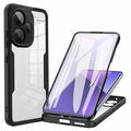 Custodia per Xiaomi Redmi Note 13 Pro+ serie 360 Protection - nera / trasparente