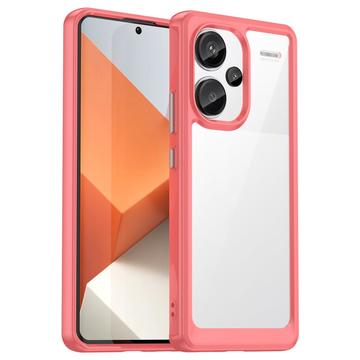 Custodia Ibrida Anti-Shock per Xiaomi Redmi Note 13 Pro+ - Rossa