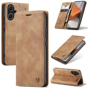 Custodia a Portafoglio Caseme 013 Serie per Xiaomi Redmi Note 13 Pro+ - Marrone