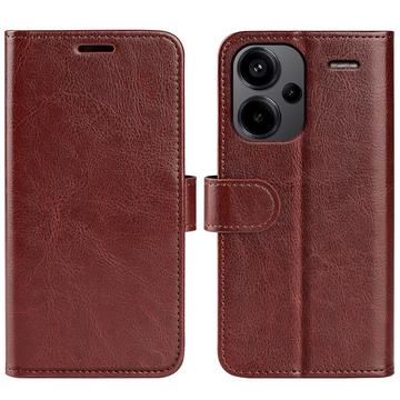 Custodia a Portafoglio con Chiusura Magnetica per Xiaomi Redmi Note 13 Pro+ - Marrone