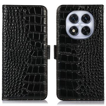 Custodia in Pelle a Portafoglio Serie Crocodile con RFID per Xiaomi Redmi Note 14 Pro 5G/Poco X7