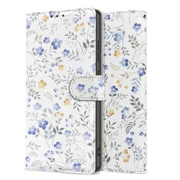 Custodia a portafoglio con magnete e supporto Tech-Protect per Xiaomi Redmi Note 14 Pro 5G/14 Pro+ 5G/Poco X7 - Fiori di primavera