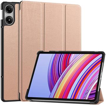 Custodia Smart Folio serie Tri-Fold per Xiaomi Redmi Pad Pro/Poco Pad - Rosa Oro