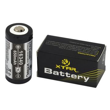 Xtar R-CR123/16340 Batteria ricaricabile 650mAh