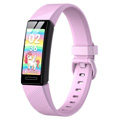 Y99C 0.96" bambini Smart Watch IP68 impermeabile Sport Bracciale multifunzionale salute orologio con conteggio dei passi / sonno / monitoraggio della frequenza cardiaca - Rosa