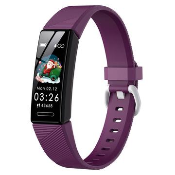 Y99C 0,96 pollici bambini Smart Watch IP68 impermeabile Sport Bracciale multifunzionale salute orologio con conteggio dei passi / sonno / monitoraggio della frequenza cardiaca - Viola