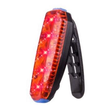 ZTTO WR03 Luce di coda della bicicletta LED luminoso posteriore bicicletta torcia lampada di sicurezza di avvertimento Taillight - Rosso