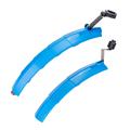 ZTTO ZT03 2Pcs Set parafanghi bici anteriore+posteriore con luce posteriore (con accessorio di installazione) - Blu