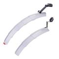 ZTTO ZT03 2Pcs Set parafanghi bici anteriore+posteriore con luce posteriore (con accessorio per l'installazione) - Grigio