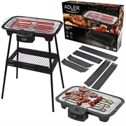 Adler AD 6602 Grill elettrico con riscaldatore estraibile