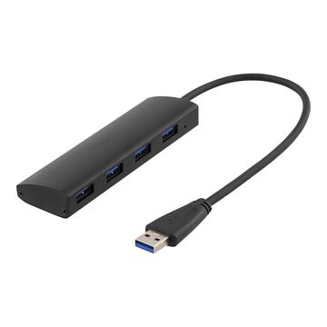 DELTACO UH-481 Hub USB 3.1 Gen a 4 Porte - Nero