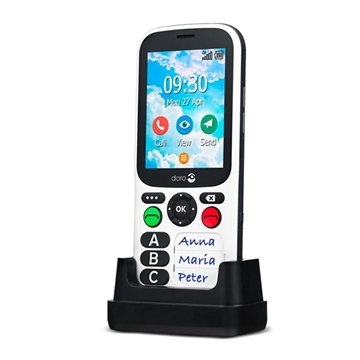 Doro 780X - 4G, Bluetooth, 1600mAh - Nero / Bianco