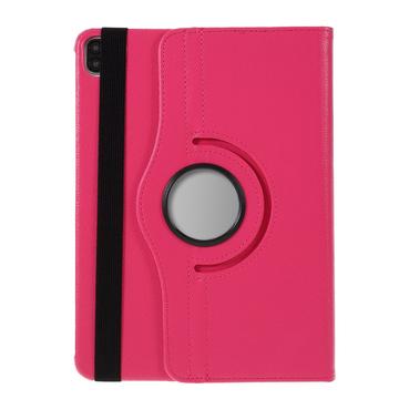 Custodia a Libro Rotante 360 per iPad Air 11 (2024) - Rosa neon