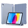 Custodia Folio Tri-Fold iPad (2022) Tech-Protect SmartCase Pen Hybrid - Cristallo blu