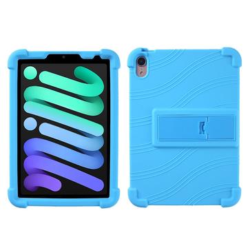 Custodia in silicone per iPad Mini (2021) con supporto per il calcio - Blu