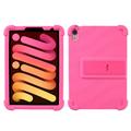 Custodia in silicone per iPad Mini (2021) con kickstand - Rosa Neon