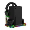 iPega PG-XBX025S Supporto di ricarica multifunzionale con radiatore e RGB per Xbox - Nero