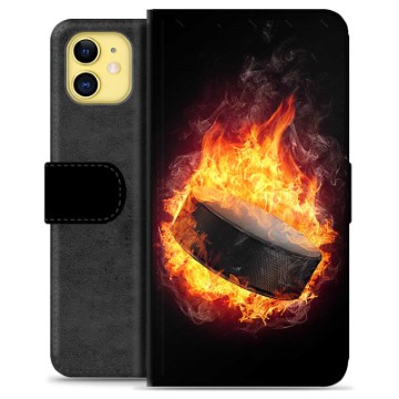 Custodia a Portafoglio Premium per iPhone 11 - Hockey su Ghiaccio