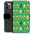 Custodia a Portafoglio Premium per iPhone 11 Pro Max - Motivo Avocado