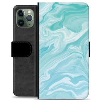 Custodia a Portafoglio Premium per iPhone 11 Pro - Marmo Blu