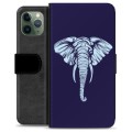 Custodia a Portafoglio Premium per iPhone 11 Pro - Elefante