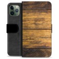 Custodia a Portafoglio Premium per iPhone 11 Pro - Legno