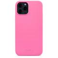 Custodia in silicone per iPhone 12 Holdit - rosa brillante