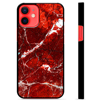 Cover protettiva per iPhone 12 mini - Marmo rosso