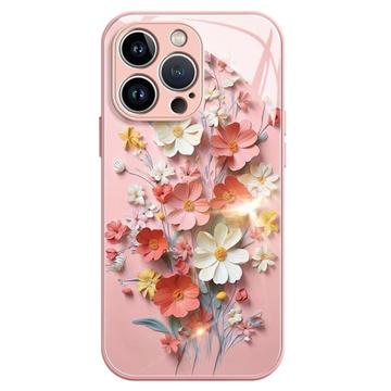 Custodia ibrida per iPhone 12/12 Pro con bouquet di fiori - Rosa