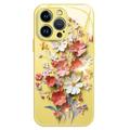 Custodia ibrida per iPhone 12/12 Pro con bouquet di fiori - Gialla