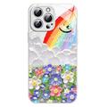 Custodia ibrida iPhone 12 Pro Max Sorriso e arcobaleno - Bianco