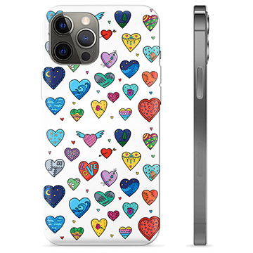 Custodia in TPU per iPhone 12 Pro Max - Cuori