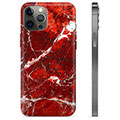 Custodia in TPU per iPhone 12 Pro Max - Marmo rosso