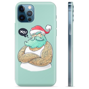 Custodia in TPU per iPhone 12 Pro - Babbo Natale moderno