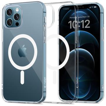 Custodia magnetico in TPU Tech-Protect FlexAir per iPhone 12/12 Pro - Trasparente