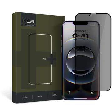 Proteggi Schermo in Vetro Temperato Hofi Anti Spy Pro+ Privacy per iPhone 13/13 Pro/14/16e - Bordo Nero