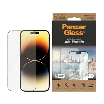 Proteggi Schermo PanzerGlass Ultra-Wide Fit Anti-Reflective EasyAligner per iPhone 14 Pro - Bordo Nero