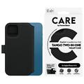 Custodia a portafoglio 2 in 1 per iPhone 13/14 PanzerGlass Care Tango - Compatibile con MagSafe - Nera