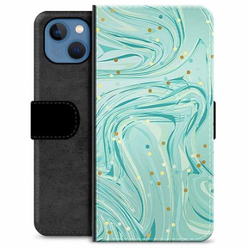 Custodia a Portafoglio Premium per iPhone 13 - Verde Menta