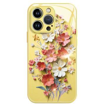 Custodia ibrida per iPhone 13 Pro con bouquet di fiori - Gialla