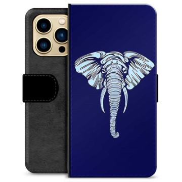 Custodia a Portafoglio Premium per iPhone 13 Pro Max - Elefante