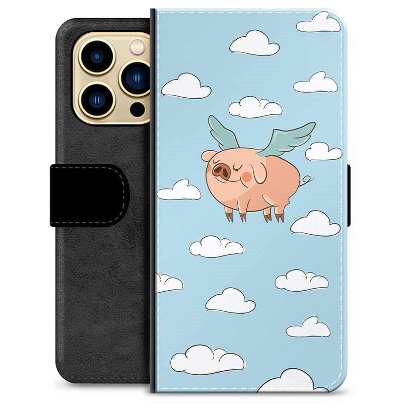 Custodia a Portafoglio Premium per iPhone 13 Pro Max - Flying Pig