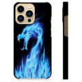 Cover protettiva per iPhone 13 Pro Max - Drago di fuoco blu