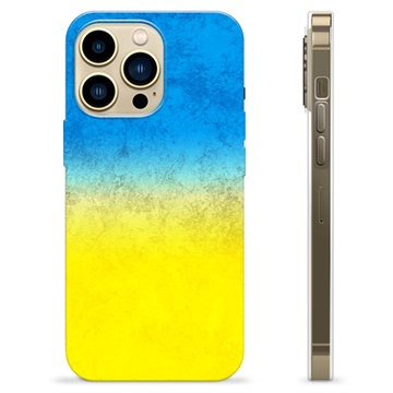 Custodia TPU per iPhone 13 Pro Max Bandiera ucraina - Bicolore