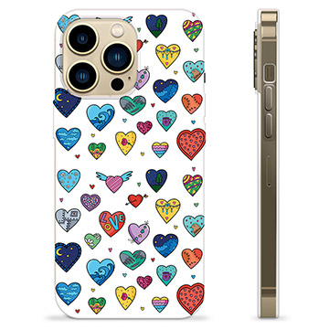 Custodia in TPU per iPhone 13 Pro Max - Cuori