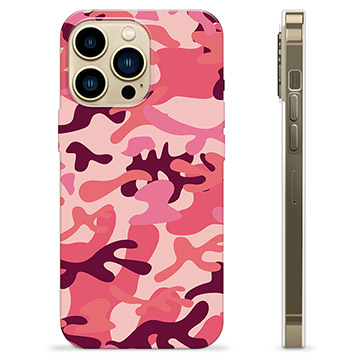 Custodia in TPU per iPhone 13 Pro Max - Mimetica rosa