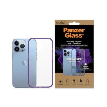 Custodia antibatterica PanzerGlass ClearCase per iPhone 13 Pro - Viola / Chiaro