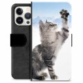 Custodia a Portafoglio Premium per iPhone 13 Pro - Cat